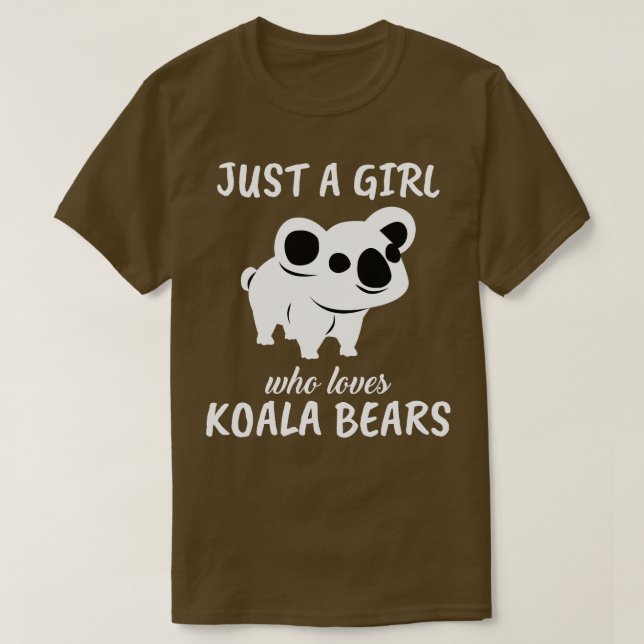 T-shirt Juste Une Fille Qui Aime Les Ours De Koala (Design devant)