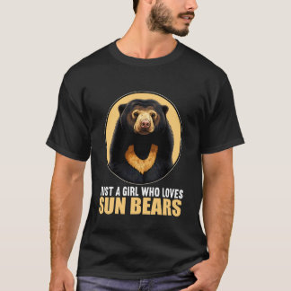 T-shirt Juste une fille qui aime les ours solaires Ours so