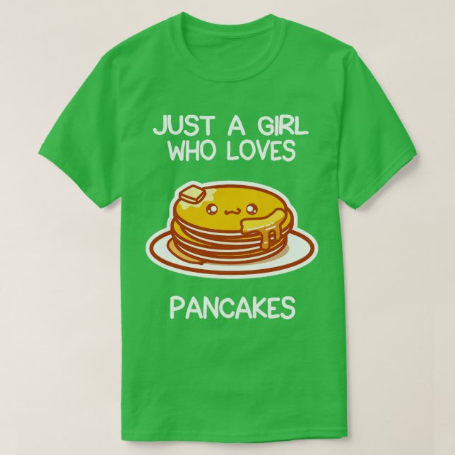 T-shirt Juste Une Fille Qui Aime Les Pancakes (Design devant)