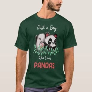 T-shirt Juste Une Fille Qui Aime Les Pandas