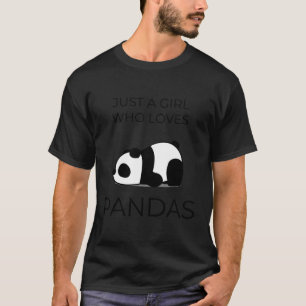 T-shirt Juste Une Fille Qui Aime Les Pandas