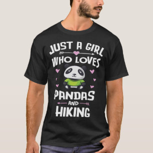 T-shirt Juste Une Fille Qui Aime Les Pandas Et Les Femmes 