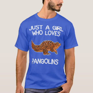 T-shirt Juste une fille qui aime les pangolins 2