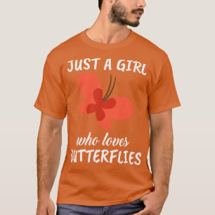 T-shirt Juste une fille qui aime les papillons 2