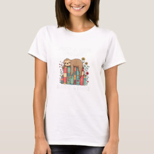 T-shirt Juste une fille qui aime les paresseux et les livr