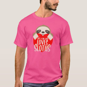 T-shirt Juste Une Fille Qui Aime Les Paresseux Pour Les Fi