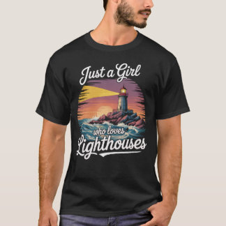 T-shirt Juste une fille qui aime les phares