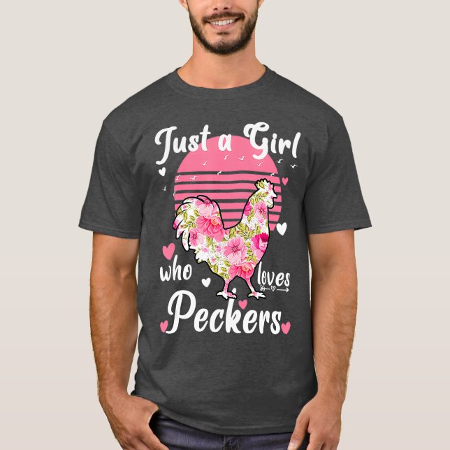 T-shirt Juste une fille qui aime les pics Funny Les femmes (Devant)