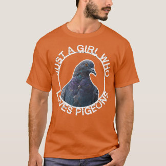 T-shirt Juste une fille qui aime les pigeons 10