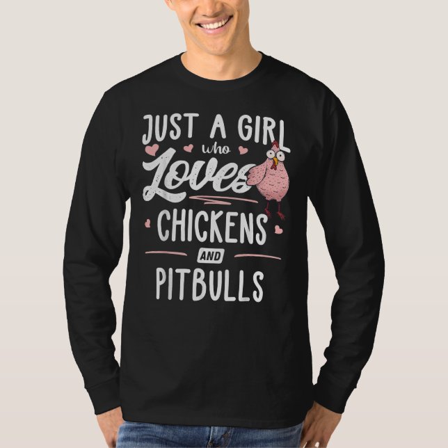 T-shirt Juste Une Fille Qui Aime Les Poulets Et Les Petits (Devant)