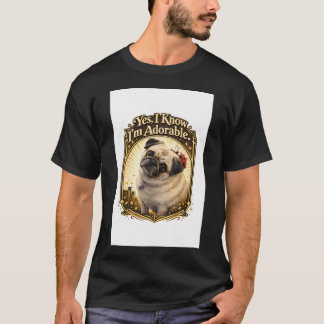 T-shirt Juste Une Fille Qui Aime Les Pugs Chien Mignon Amo