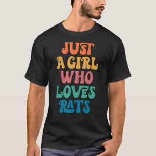 T-shirt Juste Une Fille Qui Aime Les Rats Propriétaire Du