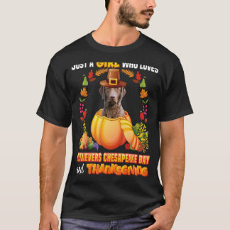 T-shirt Juste Une Fille Qui Aime Les Récupérateurs Chesape