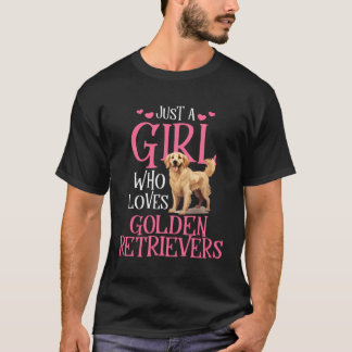 T-shirt Juste Une Fille Qui Aime Les Récupérateurs D'Or