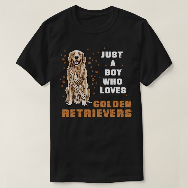 T-shirt Juste Une Fille Qui Aime Les Récupérateurs D'Or 1 (Design devant)