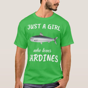 T-shirt Juste une fille qui aime les sardines