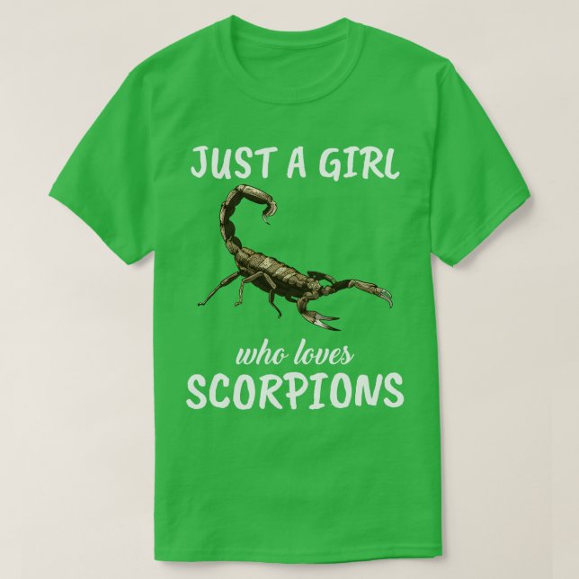 T-shirt Juste Une Fille Qui Aime Les Scorpions (Design devant)