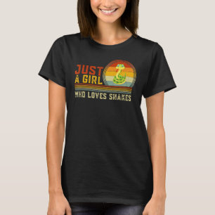 T-shirt Juste Une Fille Qui Aime Les Serpents Cute Snake G