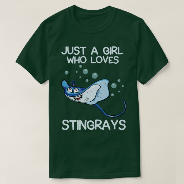 T-shirt Juste Une Fille Qui Aime Les Stingrays (Design devant)