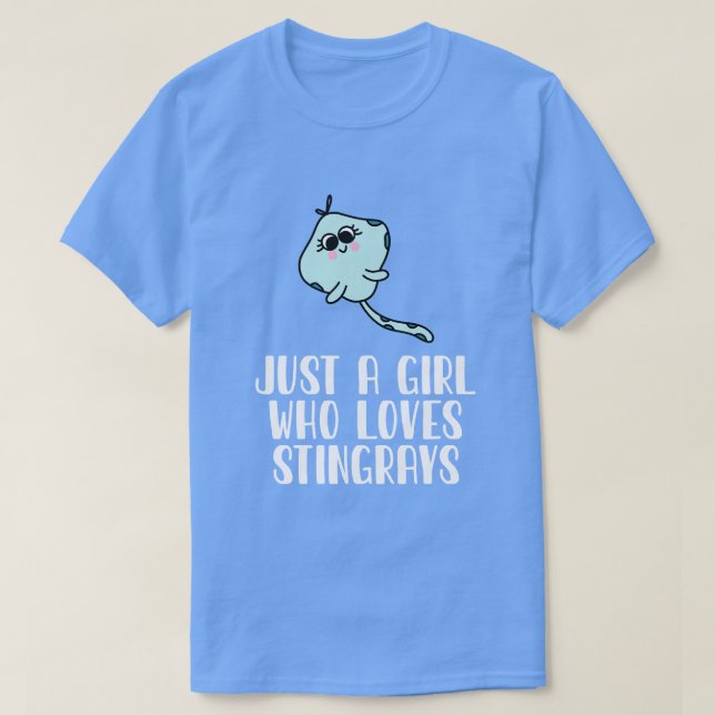 T-shirt Juste Une Fille Qui Aime Les Stingrays (Design devant)