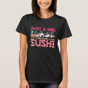 T-shirt Juste une fille qui aime les sushis 1