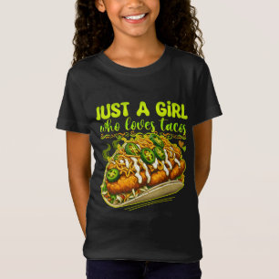 T-Shirt juste une fille qui aime les tacos