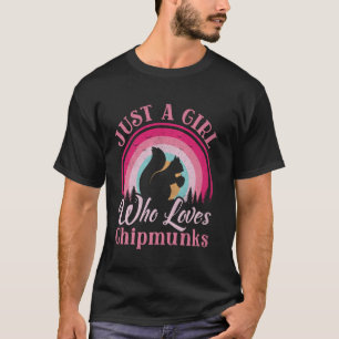 T-shirt Juste Une Fille Qui Aime Les Tamias Femmes Filles