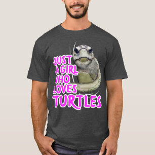 T-shirt Juste Une Fille Qui Aime Les Tortues