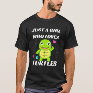 T-shirt Juste Une Fille Qui Aime Les Tortues Mer Turtle Oc