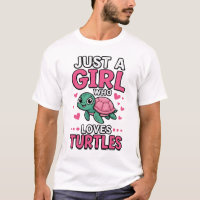 Juste une fille qui aime les tortues Vecteur de to