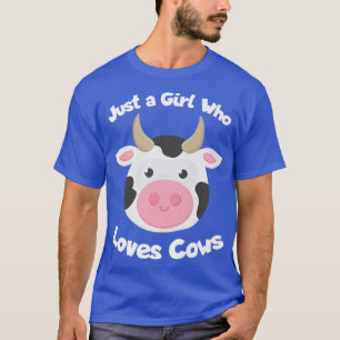T-shirt Juste Une Fille Qui Aime Les Vaches Cute Cow Lover