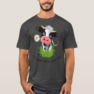 T-shirt Juste une fille qui aime les vaches T-shirt5772