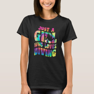 T-shirt Juste une fille qui aime les vêtements de plongée