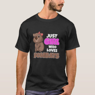 T-shirt Juste une fille qui aime les wombats