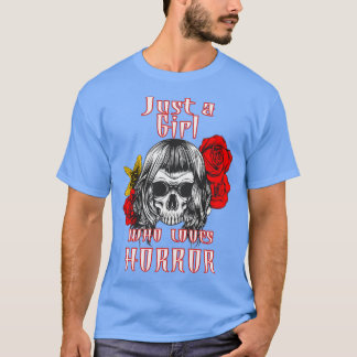 T-shirt Juste une fille qui aime l'horreur 3