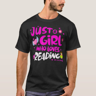 T-shirt Juste une fille qui aime lire