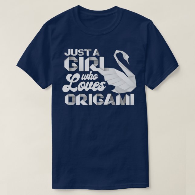 T-shirt Juste Une Fille Qui Aime L'Origami (Design devant)