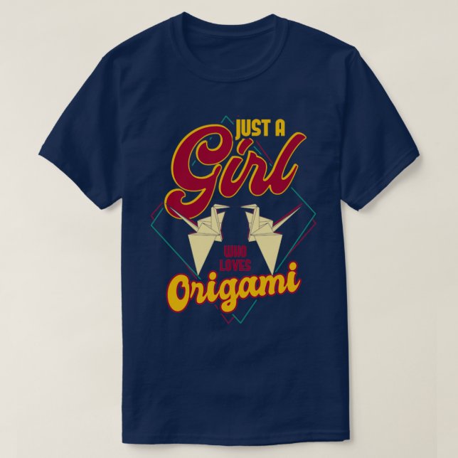 T-shirt Juste Une Fille Qui Aime L'Origami1 (Design devant)