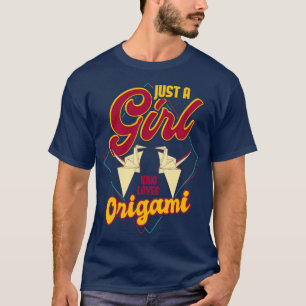 T-shirt Juste Une Fille Qui Aime L'Origami1