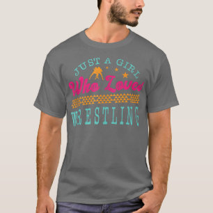 T-shirt Juste Une Fille Qui Aime Lutter Entraîneur Profess