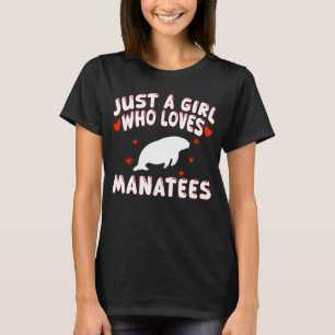 T-shirt Juste Une Fille Qui Aime Manatees Mignonne Manatee