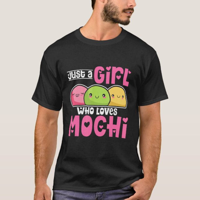 T-shirt Juste Une Fille Qui Aime Mochi (Devant)
