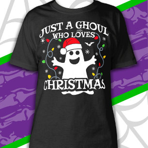T-shirt Juste une fille qui aime Noël Drôle Halloween