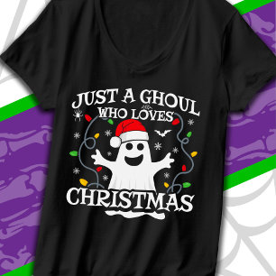 T-shirt Juste une fille qui aime Noël Drôle Halloween