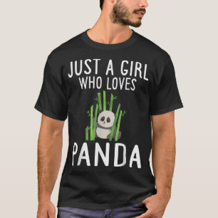 T-shirt Juste une fille qui aime Pandas mignonne Panda Our