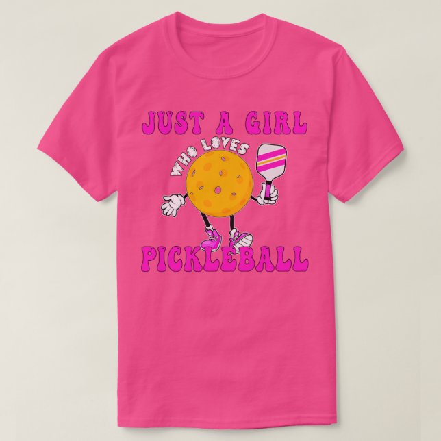 T-shirt Juste Une Fille Qui Aime Pickleball Drôle Pickleba (Design devant)