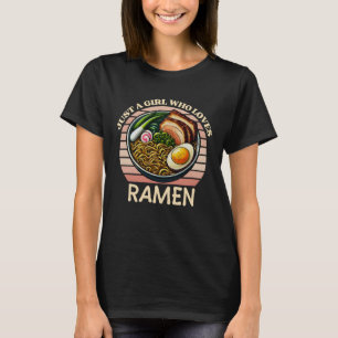 T-shirt juste une fille qui aime ramen