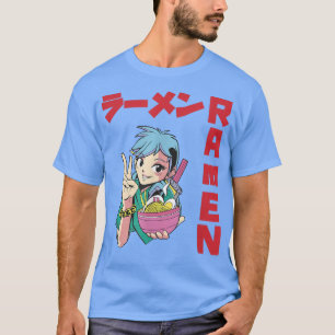 T-shirt Juste une fille qui aime Ramen Anime Bowl Kawaii J