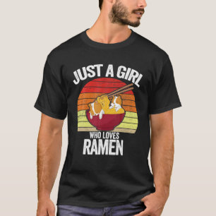 T-shirt Juste Une Fille Qui Aime Ramen Hamster Sweater Don