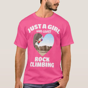 T-shirt Juste une fille qui aime Rock Escalade Rock Escala